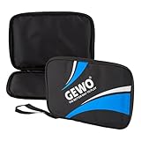 GEWO Einzelhülle Master - Robuste Tischtennisschläger-Hülle für einen Schläger - Nylon Tischtennis-Tasche mit gepolstertem Schlägerfach - Rundum-Schlägerschutz mit Trageschlaufe, 32cm, blau