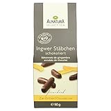 Alnatura Sélection Bio Ingwer Stäbchen schokoliert, 90g