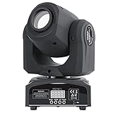 ZKYMZL 60W LED Moving Head Bühnenlicht Beam dmx512 Partylichter Spot Licht Lampe 8 Farben 8 Muster Lichteffekt für Bar Party Halloween Weihnachten Hochzeit Disco...