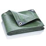 GardenMate 2x2m 120g/m² Gewebeplane Grün Abdeckplane Schutzplane Bootsplane