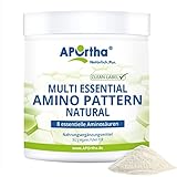 APOrtha Multi essential Amino Pattern I 362 g Aminosäuren-Pulver mit 8 essentiellen Aminosäuren nach Prof. Dr. Lucà- Moretti für optimierte Eiweißversorgung I Aminosäuren komplex hochdosiert EAA vegan