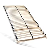 Sleepneo Lattenrost 80x200, Ergonomischer 7-Zonen-Lattenrost aus Buchenholz, 28 Latten, Selbstmontage, hohe Traglast bis 150Kg