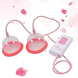 HINOPY Brust Vakuumpumpe Saugnapf Elektrische Vakuumsauger Vakuum Massagegerät für Bruststraffung Vergrößern und Bruststraffung