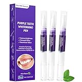 Zahnaufhellung Stift, Zähne Aufhellen Stift, Bleaching Stift für Weiße Zähne, Purple Teeth Whitening Pen, Zahnweiss Stift Sicher für Alle Zähne Flecken Schnell Entfernen