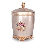 LAVSHOME Papierkorb Mülleimer Harz Mülleimer mit Deckel 12L Große Kapazität Mülleimer Dekoration Ornamente Mülleimer für Bad Haus und Büro Mülleimer Mülleimer Mülleimer