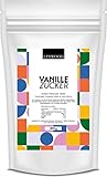 Limfood | 200g Vanillezucker, Vanille Zucker zum kochen & backen von Kuchen, feines Vanille-Aroma, Rohrzucker mit aromatischer Vanille, ohne Zusätze, aromatisiert Kuchen, Desserts, Obstsalat, Popcorn