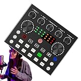 Sound Mixing Console, Praktisches Audio Mixing Sound Board, Kompakter DJ Controller mit USB für Live-Auftritte, Sound Effect Board für professionelle Audiosteuerung, Audio Mischpult