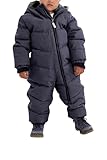 Killtec Skioverall Kinder Twinkly MNS ONPC B - Overall in Daunenoptik - Schneeanzug mit Kapuze - Winteranzug mit flauschigem Innenfutter, dunkelnavy, 110/116
