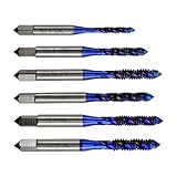 6-teiliges professionelles Gewindebohrer-Set, Spiralen, Gewindebohrer, Senker, Reibahle, Metallgewindebohrer, Anfaswerkzeug