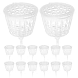 iplusmile 30 Stück Bonsai Düngerbox aus Edelstahl mit Deckel Wiederverwendbarer Langzeitdüngerhalter für Topfpflanzen Zimmer und Balkonpflanzen Langlebiger Düngerbehälter für Garteneinsatz