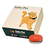 Safer Pet GPS Cat Tracker. Schützen Sie Ihre Katzen. Klein und leicht, passt auf einen Kragen. Verfolgen Sie die Aktivitäten Ihrer Katze in Einer App auf Ihrem Telefon.