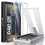 UniqueMe für Samsung Galaxy S25 Ultra Schutzfolie - 2 Stück 7H PET für Samsung S25 Ultra Displayschutz, Fingerabdruck-ID Unterstützen, 3D-Vollabdeckung, Blasenfest Installation