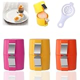 3 Stück Eierschalenöffner Set, Eieröffner, Egg Shell Opener Multifunktional Und Praktisch Eiertrenner, Praktische Eierschalenöffner-Backwerkzeuge Für Zuhause Und Restaurant Und Hausbacken