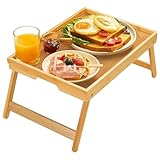 Faltbarer Betttablett Tisch für Sofa & Bett – Verstellbarer Snack- & Laptop-Schreibtisch für Frühstück, Arbeit & Freizeit – Tragbares & Vielseitiges Design, Ideal für Zuhause & Büro