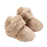 OBiQuzz Hausschuh 21 Baby Snow Infant Shoes Prewalker Boots Booties Toddler Soft First Girls Warming Boys Baby Shoes Schwarz Damen (Beige, 13)