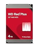 WD Red Plus 4TB NAS Interne Festplatte 3,5 Zoll - 5400 U/Min, SATA 6 Gb/s, CMR, 256MB Cache