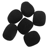 AKOOSY 6 Stück Teiliges Mini Windschutz Lavalier Mikrofon Schaumstoff Windschutzscheibe für Headset Mikrofone Winddicht Staubabweisend Langlebig Kompakt für Podcasts und Live auftritte