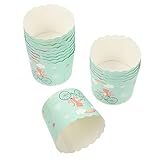 KICHOUSE 100st Kuchen Tassen Jumbo Cupcake-liner Cupcake-boxen Teller Cupcake-ständer Deckel Rattan Muffinförmchen Cupcake-träger Cupcake-halter Kuchenform Cupcake-förmchen Papier