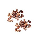 Sewroro 200 Stück Bunte Holzperlen mit Großem Loch Bemalte Runde DIY Bastelperlen für Schmuckherstellung Kreative DIY Schmuck Zubehör für Zuhause Mischfarben