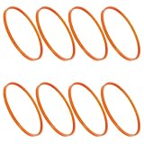 FUNNETOYU 8 Stück Teiliges Ersatzriemen für Elektrische Kommerzielle Zuckerwattemaschine Langlebige Kunststoffriemen mit Glatter Oberfläche Sichere und Robuste Antriebsriemen für