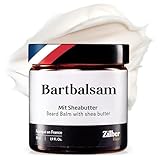 ZilberHaar - Bartbalsam mit Sheabutter und Bio-Kokosnuss- und Sonnenblumenöl - Vegan, 100% natürliche Inhaltsstoffe - 55 ml