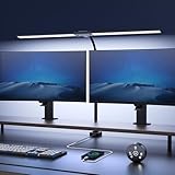 YICAIZI Schreibtischlampe LED Dimmbar - 1500LM 24W Klemmbar Büroschreibtischlampe mit Fernbedienung, 80CM Schwanenhals Schreibtisch Lampe USB-Ladeanschluss, für Büro & Zuhause, Schwarz