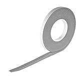 Kompriband 10,0 m lang, 10/3 Grau, selbstklebend, expandiert von 3 auf 15 mm, Rollenbreite 10 mm, aus Acryl 300, geeignet als Türdämmung, Fensterdichtung, Quellband, Dichtungsband