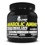 OLIMP- Anabolic Amino 5500 Mega Caps (400 Kapseln).Hochwertiges Nahrungsergänzungsmittel mit einer großen Menge der wichtigsten Aminosäuren und Proteine