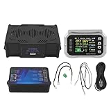 Gearwell Intelligenter Batteriemonitor, 600 A, Wohnmobil-Autobatterietester, 2,4-Zoll-LED-Anzeige für Wartungsunterstützung, APP-Steuerung, Coulometer für 12 V, Wohnmobil, Boot,