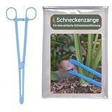 Schneckenzange Garten – Schnecken Greifzange & Sammler – Humane Zange zum Schnecken Entfernen & Einsammeln von Nacktschnecken – Tierfreundliches Werkzeug aus Kunststoff