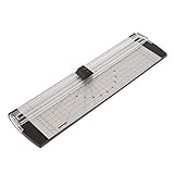 Tubayia A2 A3 A4 A5 Papierschneider Papier Schneidegerät Schneidemaschine für Zuhause, Büro (Schwarz)