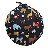 JECOMPRIS Kindersitzerhöhung Rundes Sitzkissen mit Rutschfester Unterseite Dickes Hautfreundliches Baumwollpolster für Esszimmerstühle Stabile Sitzhilfe für Tischhöhe Anpassung