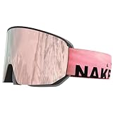 NAKED Optics The NOVA Skibrille für Männer und Frauen, Snowboardbrille, Schlechtwetter-Brille mit Wechselgläsern, für Brillenträger, Skiing Glasses