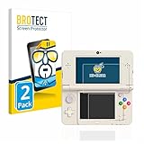 BROTECT 2 Stück Schutzfolie für Nintendo New 3DS Displayschutz Folie Made in Germany, Ultra-Klar
