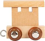 Buchstabenzug | Wunschname zusammenstellen | Holzeisenbahn | EbyReo® Namenszug aus Holz | personalisierbar | auch als Geschenk Set (Abschluss Waggon)