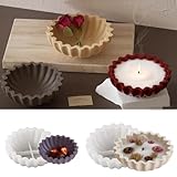 2 Stück Silikonform Schale WISIRENT, Epoxidharz Silikonform Schale Gießformen Silikon Tablett, Blumentablett Gips Gießen Formen, Vase Silikonformen Gießformen Gips Formen Schalen für Aufbewahrungs