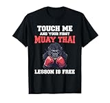Lustiger Muay Thai Gorilla T-Shirt
