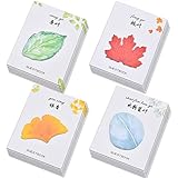 Kaizuca 600 Seiten 4 Modelle Selbstklebende Haftnotizen, Haftnotiz Block, Haftnotizen Set, Kreative Blattform, für Marker Tab, Büro, Schule oder Arbeit