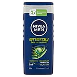 Nivea Men Energy Dusche Shampoo Energizing mit Extrakten von Minze 250 ml, 3 Stück
