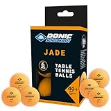 Donic-Schildkröt Tischtennisball Jade, Poly 40+ Qualität, 6 STK. orange