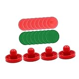 SKISUNO Airhockey Pucks Und Schieber Set 1 Satz Kunststoff Airhockey Schieber Für Airhockey Tischzubehör Ideal Für Luft Hockey Spiele Mit Freunden Und Familie