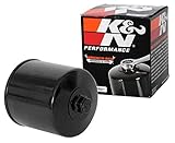 K&N Powersports Ölfilter - Patrone 77x90mm kompatibel mit BMW (KN-163), Rot