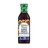 Walden Farms Super Fruits Balsamico-Vinaigrette-Dressing, 340 ml, Flasche – süß und würzig, vegan, koscher und keto-freundlich, milchfrei, 0 g Netto-Kohlenhydrate – Topping für traditionelle Salate,