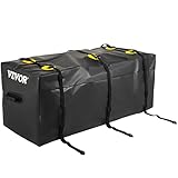 VEVOR Auto Dachbox 20 Kubikfuß Faltbare Dachkoffer Aufbewahrungsbox Wasserdicht Dachtasche Dachgepäckträger Tasche Aufbewahrungsbox für Reisen und Gepäcktransport, Autos, Vans, SUVs, Schwarz 840D