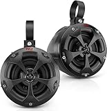 Pyle Outdoor Lautsprecher Boxen – Laustprecher 1000W geeignet als Aufbaulautsprecher Auto, als Outdoor Musikanlage für die Terrasse, als Pool Lautsprecher oder als Auto Lautsprecher Set, 2–Wege–System