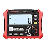 Irfora HT5910 4,7-Zoll-LCD-Digital-Widerstandsmessgerät Leckschaltertester RCD/Schleifentester 1000 Datenspeicherung Megohmmeter Voltmeter mit Hintergrundbeleuchtung