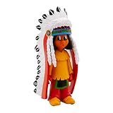 Bullyland 43364 - Spielfigur Indianer Yakari mit abnehmbaren Federschmuck, ca. 10,9 cm, detailgetreu, ideal als kleines Geschenk für Kinder ab 3 Jahren