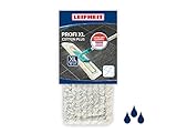 Leifheit Wischbezug Profi cotton plus aus Baumwoll- & Suprafasern, saugfähiger Bodenwischer Ersatzbezug, Wischer Ersatzbezug für Steinböden & Fliesen