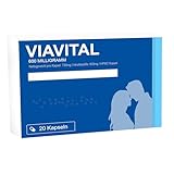 VIAVITAL - 20 Kapseln, 600 Milligramm für Männer - Sofort & Standfest - Hochdosiert im Blister mit Tribulus Terrestris