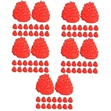 GETAJGHSD 80 STK Simulationsfruchtmodell lebensechtes Lebensmittelmodell Simulation Himbeere gefälscht Simulation Obstdekor Easy putz Spielzeug Desktop-Obstverzierung Himbeermodell PVC